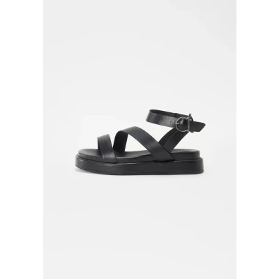 Image of Barbour IVY Sandal Tbar sandals, Women&#039;s, Size: 5, Black Leather