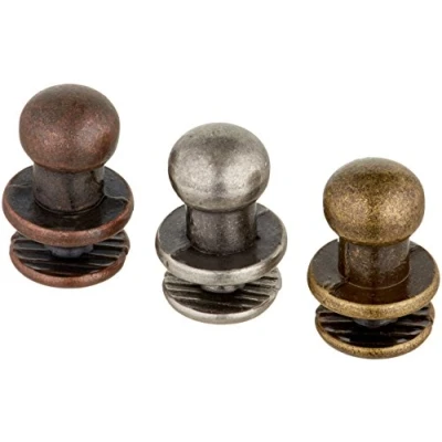 Image of Tim Holtz Hitch Fastener, Silver, Bronze, Pewter, Pack of 12
