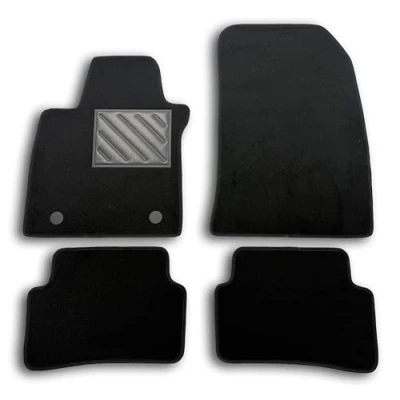 Image of Renault Clio 4 IV 2012 2019 Custom Car Mats Non Slip PVC Heel Protectors Anchor Fixings