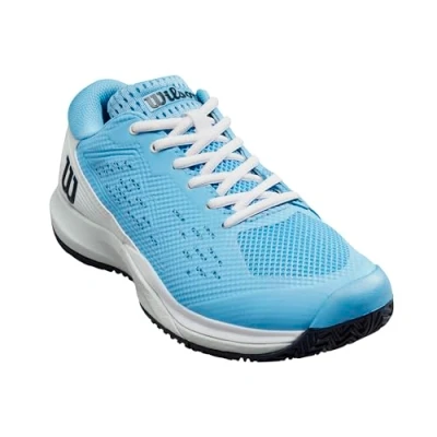 Image of Wilson Women&#039;s Tennis Shoe Sneaker, Bonnie Blue/Navy Blazer, 7.5 UK, WRS331940U095