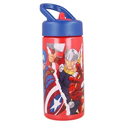 Image of STOR Drinking Bottle PP Playground 410 ml Avengers Rolling Thunder, Colourful, Estándar