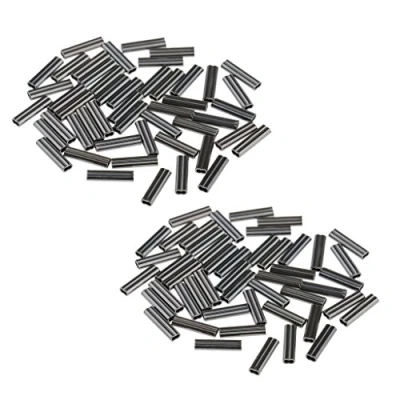 Image of CUTICATE 100Pcs Sea Fishing Crimps Double Barrel Crimping Sleeves Wire Trace 0.8mm