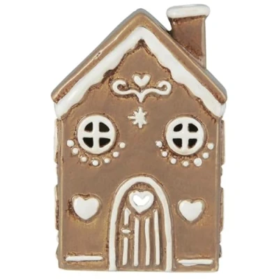 Image of IB Laursen Light House Gingerbread Round Arch Door Hearts 15 cm Tea Ceramic