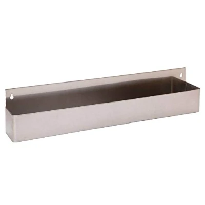 Image of We Can Source It Ltd Stainless Steel Cocktail Rack Drinks Shelf Holds 8 Bottles 32&quot; Bar Speed Rail