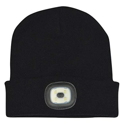 Image of Kingavon 4 LED SMD USB Rechargeable Headlight Hat Black