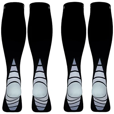Image of Calves Kelson (2 Pairs) Compression Socks/Stockings for Men &amp; Women,Speed Up Recovery Circulation, Best Graduated Athletic Fit Travel, Running, Nurses,Shin Splints, Flight ,Maternity