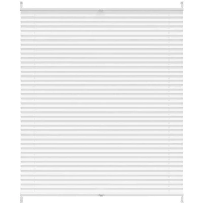 Image of vidaXL Plisse Blind 110x100cm White Pleated