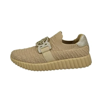Image of bugatti Women&#039;s 445 ai660 Loafer, Beige Gold, 9.5 UK