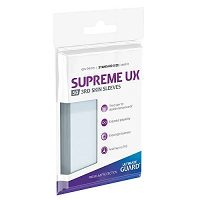 Image of Ultimate Guard UGD011116 Supreme UX 3rd Skin Sleeves Card, Transparent