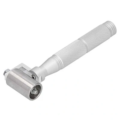 Image of Pressure Hand Roller, 40mm Stainless Steel Roller Wallpaper Flat Seam Home Decoration DIY Tool