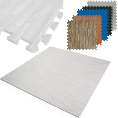 Image of Large Gym Flooring Mat Foam Exercise Mats Interlocking Puzzle EVA Floor Tiles Non Slip Soft Home Workout Cushion Protector Protective Ground Surface Protection 60cm x