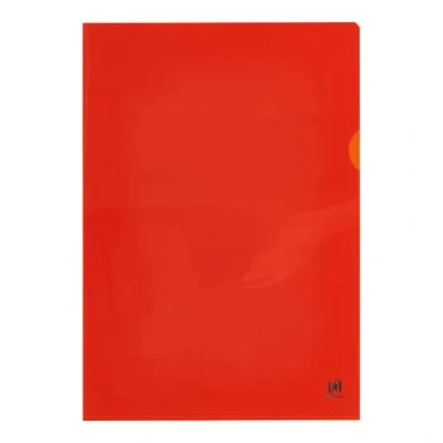 Image of Elba 76442OG Flush Folder See Through for DIN A4 PVC Strengthened Film 150 Micron Pack of 25 Orange