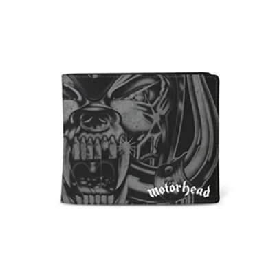 Image of Rocksax Unisex&#039;s Motorhead Wallet Warpig Zoom Accessory Travel, Black, Small