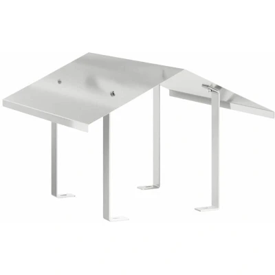 Image of vidaXL Chimney Hood Silver 50 x 37 cm Stainless Steel