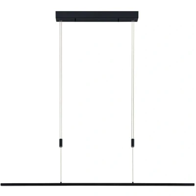 Image of Lucande Stakato hanging light 6 bulb 140 cm long