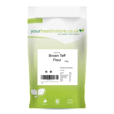 Image of yourhealthstore Premium Gluten Free Brown Teff Flour 500g