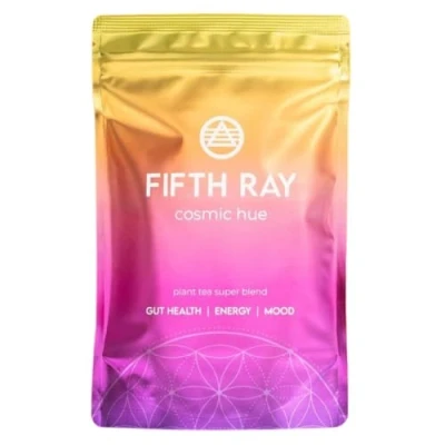 Image of Fifth Ray Cosmic Hue Gut Health Tea Repair for Men and Women Caffeine Free Bloating Relief 30 Servings Vegan &amp; Gluten All Natural Digestive Blend