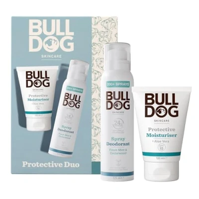 Image of Bulldog Skincare Men&#039;s Gift Set Protective Daily Duo