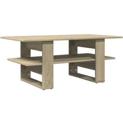 Image of vidaXL Coffee Table Sonoma Oak Engineered Wood Sofa Accent End Furniture