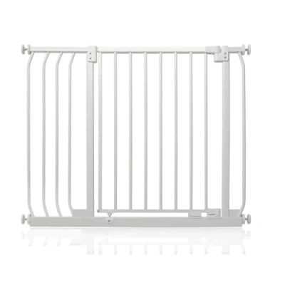 Image of Safetots Elite Pressure Safety Gate, 89cm 98cm, Matt White, Fit Stair Baby Gate for Doors Hallways and Spaces, Barrier, Easy Installation