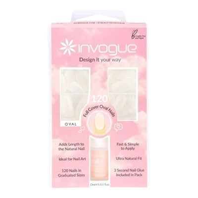 Image of Invogue Full Cover Oval Nails 120 Pieces