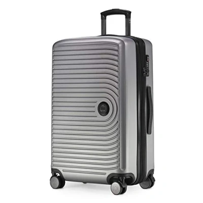 Image of HAUPTSTADTKOFFER Mitte Medium Sized Hard Shell Suitcase, TSA, 4 Wheels, Check In Luggage with 8 cm Volume Expansion, 68 cm, 88 L, Matt silver