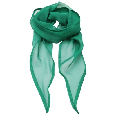 Image of Premier Unisex Adult Colours Chiffon Scarf (Emerald) One Size