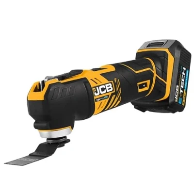 Image of JCB 18V Cordless Multi Tool with 3.0Ah Li ion Battery &amp; 2.4A Fast Charger Anti Vibration Technology Ergonomically Designed 3 Year Warranty