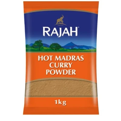 Image of Rajah Spices Hot Madras Curry Powder 1KG I Spicy Masala Indian Spice (1kg)