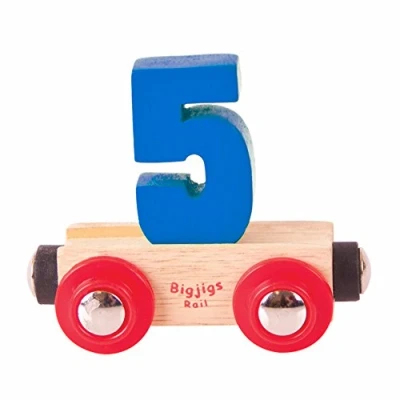 Image of Bigjigs Rail Name Number 5 (Dark Blue)