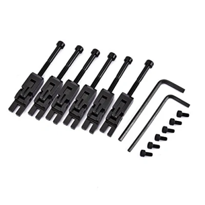 Image of Alnicov Set of 6 Double Locking System Tremolo Locked Saddles for Floyd Rose Guitar with String Lock Screws