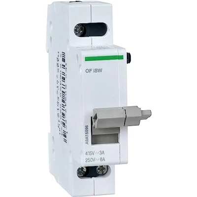 Image of Schneider Electric a9 a15096 ISW Auxiliary Contact for Switch, Acti9, 3 6 A 250 415 VAC