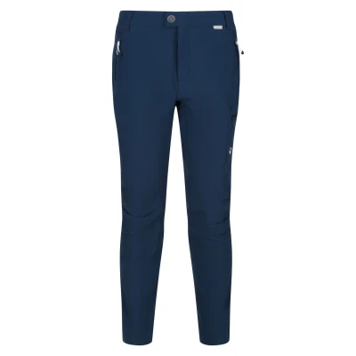 Image of Regatta Mens Highton Water Repellent Hiking Trousers (Moonlight Denim) Multicolour Size 40 Regular