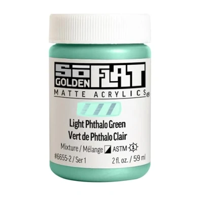 Image of Golden : SoFlat Matte Acrylic Paint 59ml Light Phthalo Green