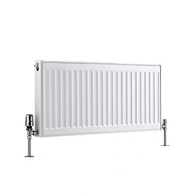 Image of Milano Compact White Type 21 Horizontal Double Panel Plus Convector Radiator 400mm x 800mm