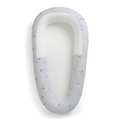 Image of PurFlo Sleep Tight Baby Bed Safe for Overnight Fully Breathable Nest Alternative Newborn Essentials 0 8m ZEBRA