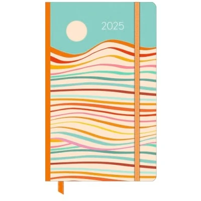 Image of Dominique Vari Summerdream Wochen Notizkalender groß 2025 Taschen Kalender 13x21 cm mit Verschlussband &amp; Falttasche Weekly