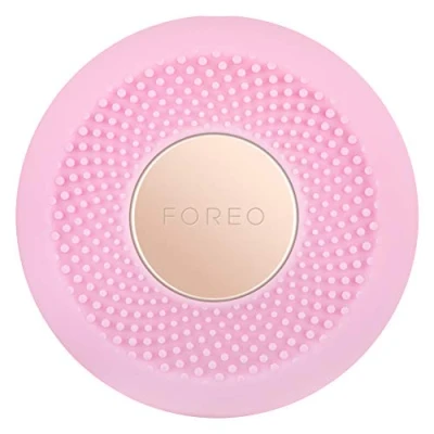 Image of Foreo Ufo Mini Full Facial Led Mask Treatment, Red Light Therapy, Face Masks Beauty Korean Skincare, Thermotherapy &amp; Massager, Moisturiser, Increased Skin Care Absorption, Pearl Pink