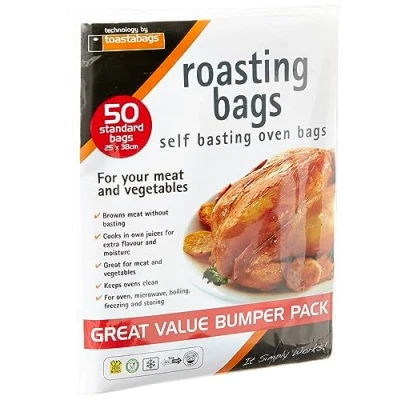 Image of Toastabags Standard Roasting Bags, Transparent, 25 x 38 cm, Pack of 50
