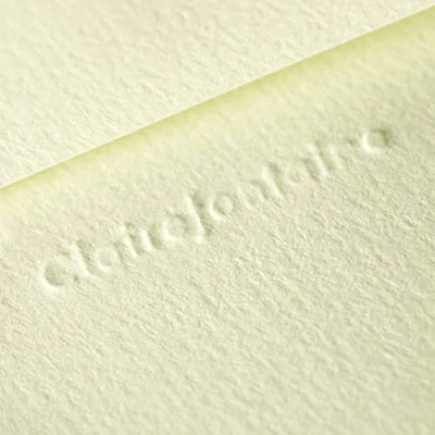 Image of Clairefontaine Ref 28401C Pollen Grain Adhesive Envelopes (Pack of 25 Sheets) 90 x 140mm in Size, 120gsm Paper, Acid Free, Inkjet &amp; Laser Printed Compatible Lime Juice