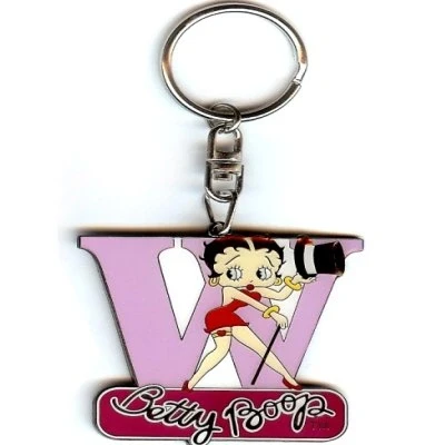 Image of Betty Boop &#039;Letter W&#039; Keyring