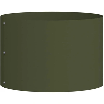 Image of vidaXL Olive green Metal Pot Medium Planters