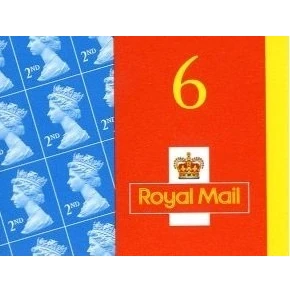 Image of 6 x 2nd Class Standard Stamps Royal Mail Post Office
