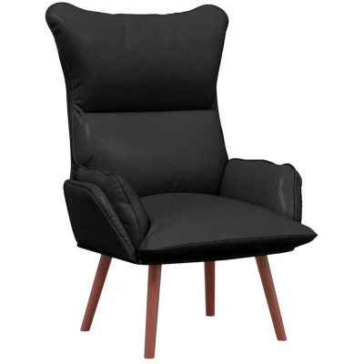 Image of vidaXL Relaxing Chair Black Faux Leather