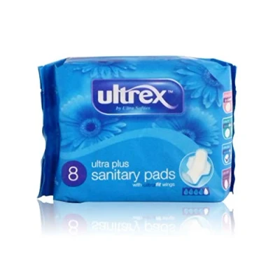 Image of Ultrex Ultra Plus with Wings 8 Sanitary Pads PLOF010806
