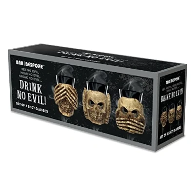 Image of Bar Bespoke Drink No Evil Shot Glasses