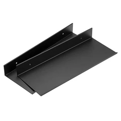 Image of SUMNACON Set of 2 Wall Mounted Floating Shelves Aluminum Alloy Display Shelf Bathroom Organiser Home Decor Rack for Living Room, Office, Bedroom, Bathroom, Kitchen(30CM,White)