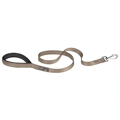 Image of Ferplast DAYTONA G Extra Resistant Dog Lead Soft Padded Handle Practical Hygienic Bag Holder Anti Abrasion Italian Design 120 x 2 cm, Brown