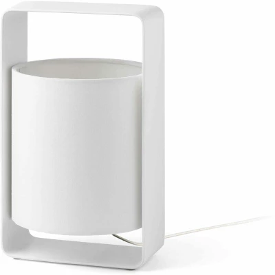 Image of Lula 1 Light Small Table Lamp White with Shade, E27