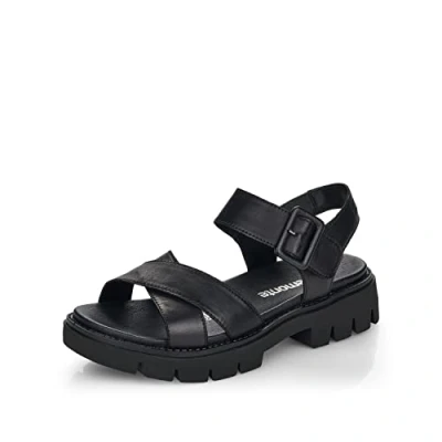 Image of Remonte Women Sandals D7950, Ladies Classic Sandals,Sandal,Summer Shoe,Comfortable,Schwarz,40 EU / 6.5 UK
